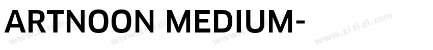 ARTNOON MEDIUM字体转换